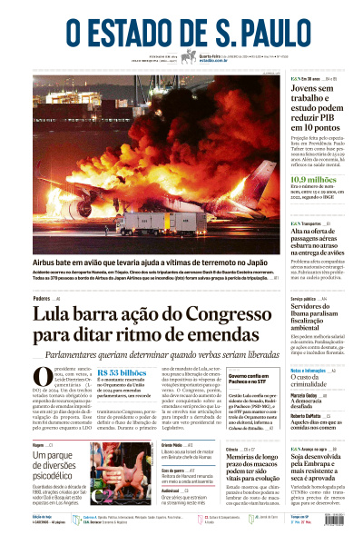 Estadão - Edição de 03 de Janeiro de 2024