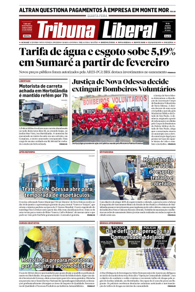 Tribuna Liberal - Edição de 10 de Janeiro de 2024