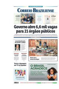 Correio Braziliense - Edição de 10 de Janeiro de 2024