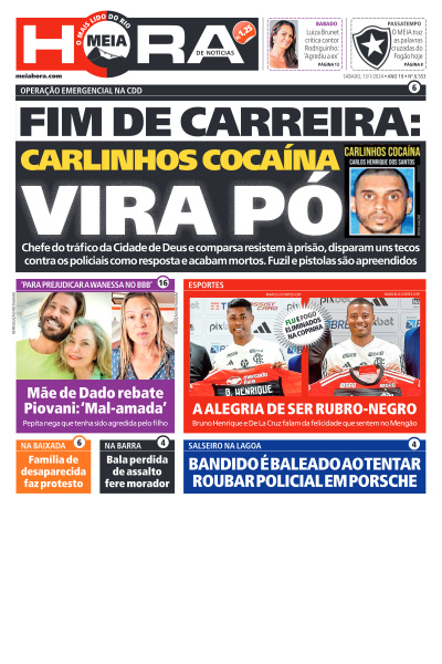 MEIA HORA - Edição de 13 de Janeiro de 2024