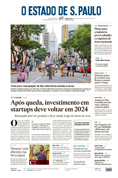 Estadão - Edição de 22 de Janeiro de 2024