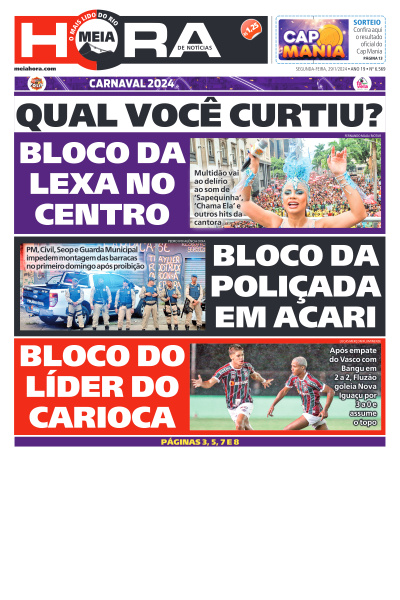 MEIA HORA - Edição de 29 de Janeiro de 2024