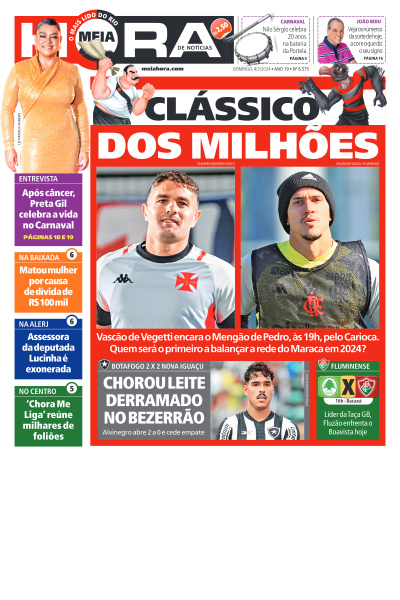 MEIA HORA - Edição de 04 de Fevereiro de 2024