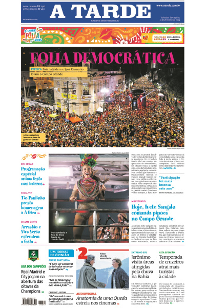 A TARDE - Edição de 13 de fevereiro de 2024