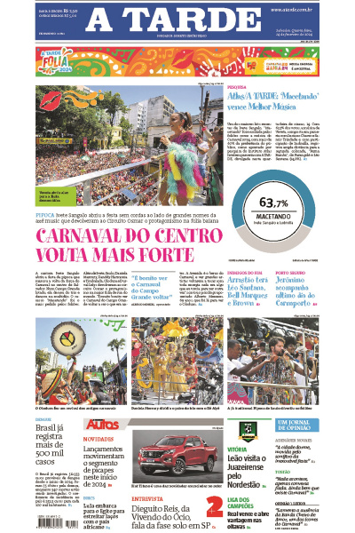 A TARDE - Edição de 14 de fevereiro de 2024