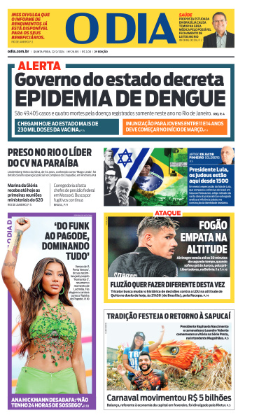 O DIA - Edição de 22 de Fevereiro de 2024