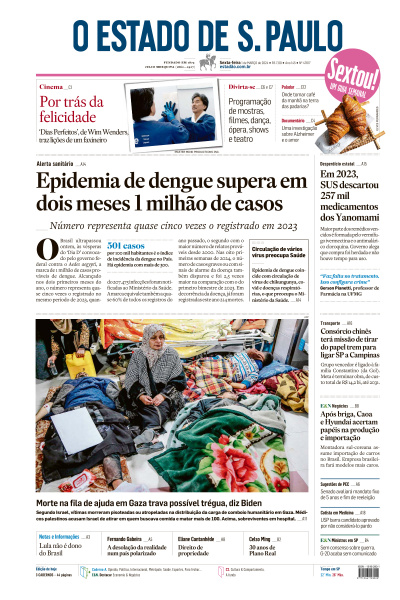 Estadão - Edição de 01 de Março de 2024