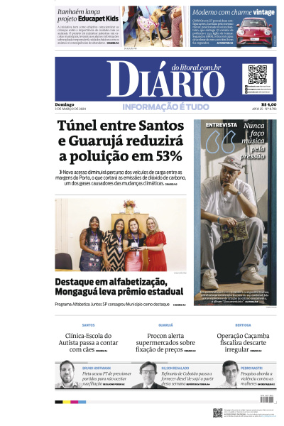 Diário do Litoral – Edição de 03 de Março de 2024