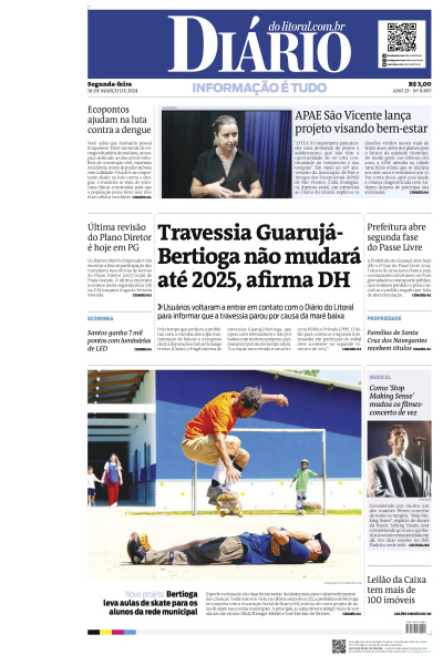 Diário do Litoral – Edição de 18 de Março de 2024