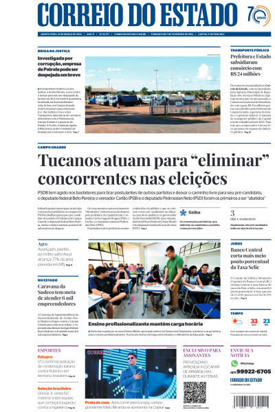 Correio do Estado - Edição de 21 de Março de 2024
