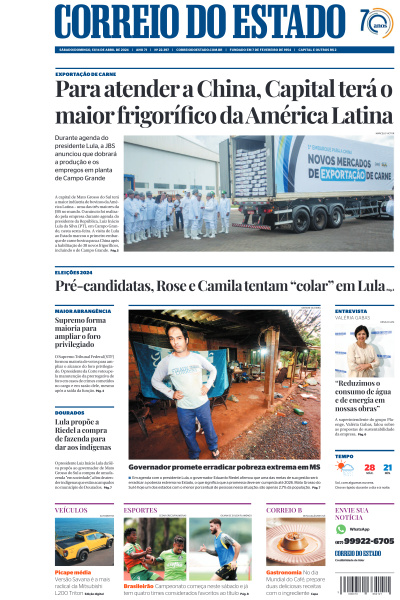 Correio do Estado - Edição de 14 de Abril de 2024