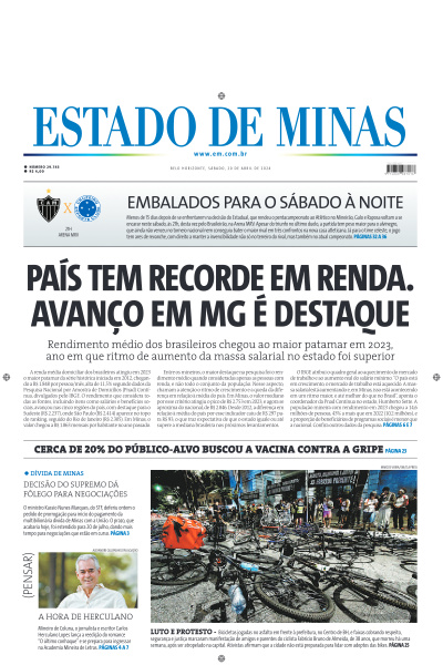 Estado de Minas - Edição de 20 de Abril de 2024