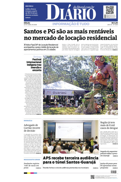 Diário do Litoral – Edição de 20 de Abril de 2024