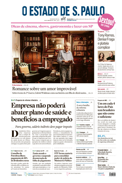 Estadão - Edição de 26 de Abril de 2024