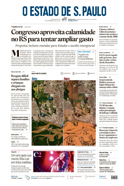 Estadão - Edição de 08 de Maio de 2024