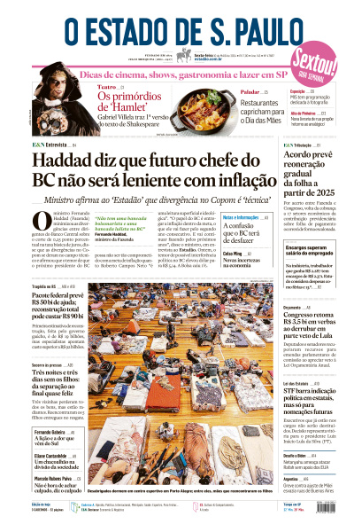 Estadão - Edição de 10 de Maio de 2024