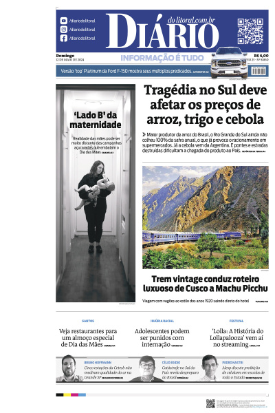 Diário do Litoral – Edição de 12 de Maio de 2024