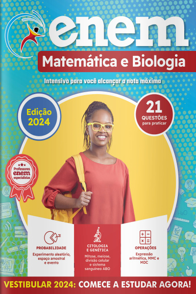 Apostilas Enem Ed. 02 - Matemática e Biologia: Edição atualizada 2024