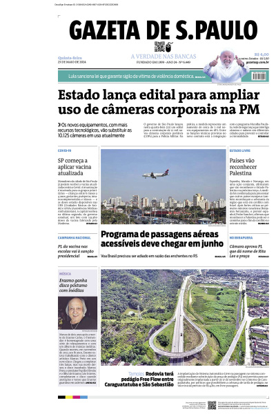 Gazeta de S. Paulo – Edição de 23 de Maio de 2024