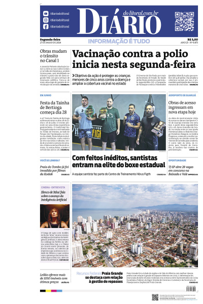 Diário do Litoral – Edição de 27 de Maio de 2024 