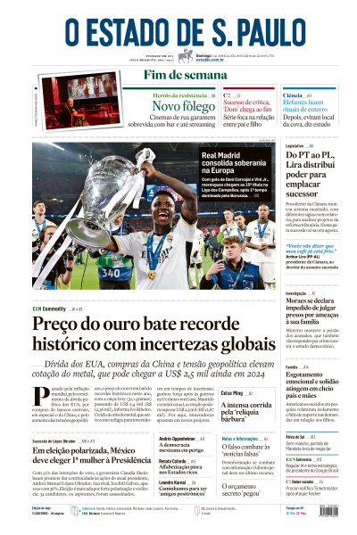 Estadão - Edição de 02 de Junho de 2024