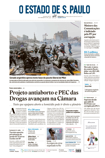 Estadão - Edição de 13 de Junho de 2024