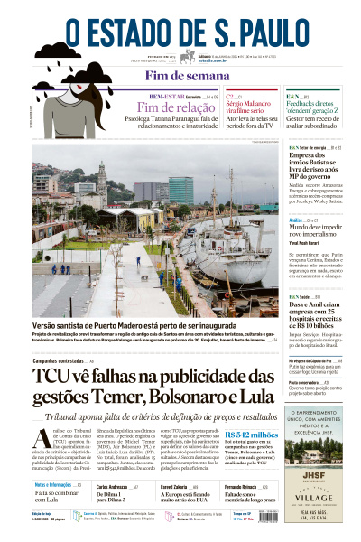 Estadão - Edição de 15 de Junho de 2024