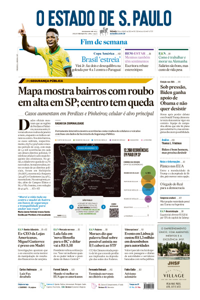 Estadão - Edição de 29 de Junho de 2024