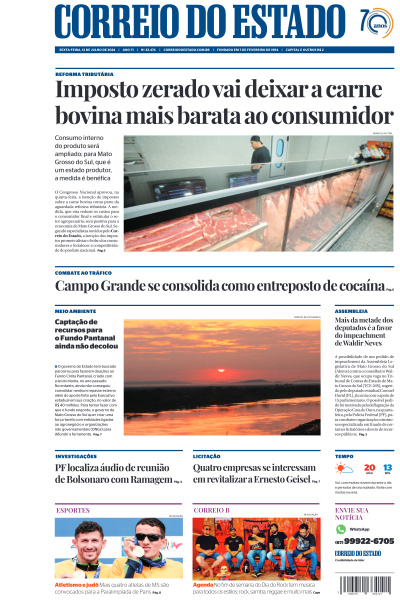 Correio do Estado - Edição de 12 de Julho de 2024