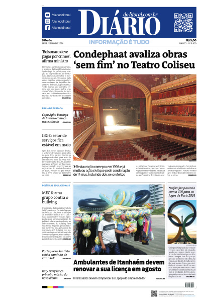 Diário do Litoral - Edição de 13 de Julho de 2024