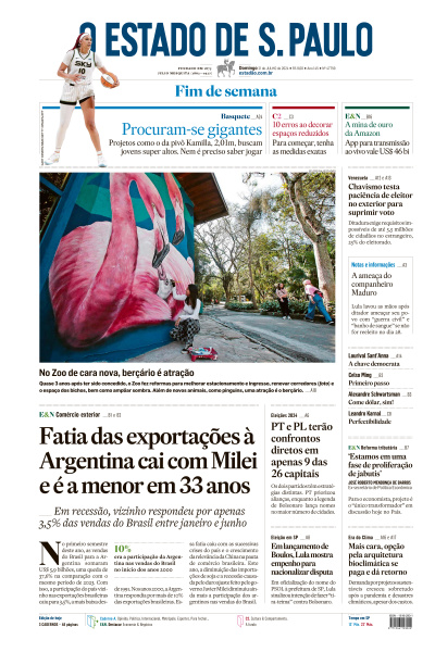 Estadão - Edição de 21 de Julho de 2024