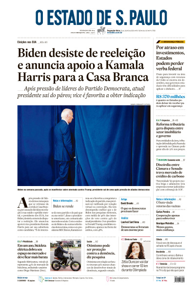 Estadão - Edição de 22 de Julho de 2024