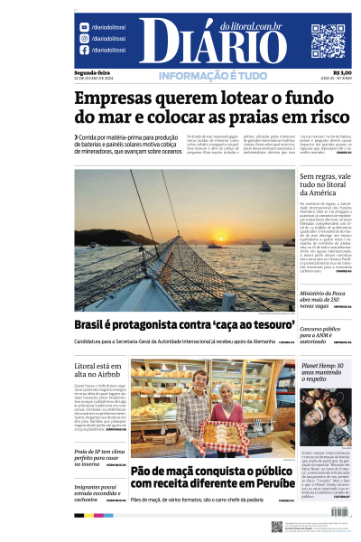 Diário do Litoral - Edição de 22 de Julho de 2024