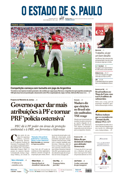 Estadão - Edição de 25 de Julho de 2024