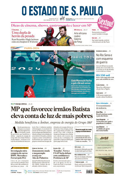 Estadão - Edição de 26 de Julho de 2024