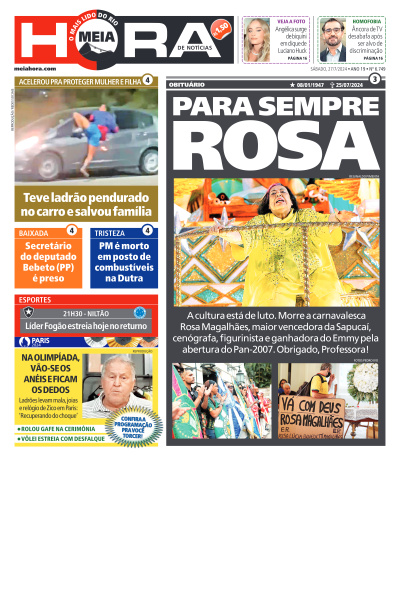 MEIA HORA - Edição de 27 de Julho de 2024