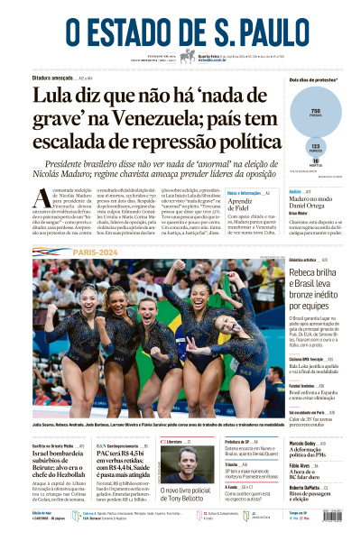 Estadão - Edição de 31 de Julho de 2024