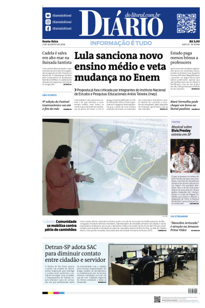 Diário do Litoral - Edição de 02 de Agosto de 2024