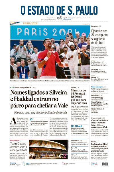 Estadão - Edição de 05 de Agosto de 2024