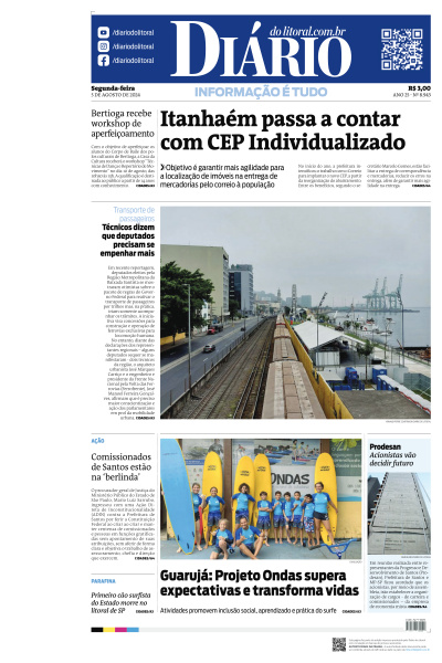 Diário do Litoral - Edição de 05 de Agosto de 2024