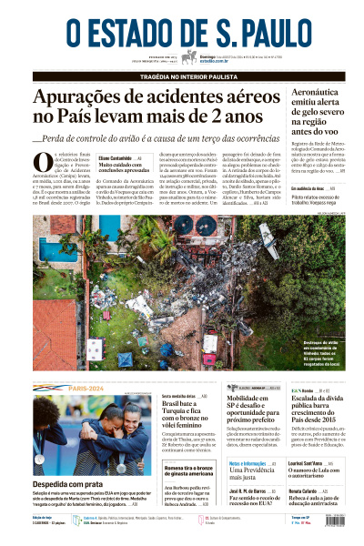 Estadão - Edição de 11 de Agosto de 2024