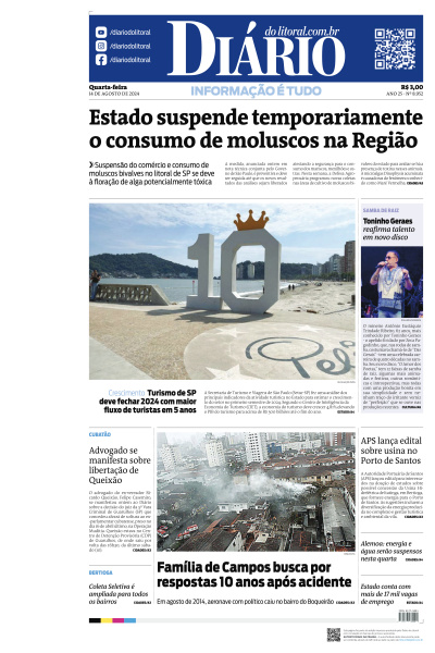 Diário do Litoral - Edição de 14 de Agosto de 2024