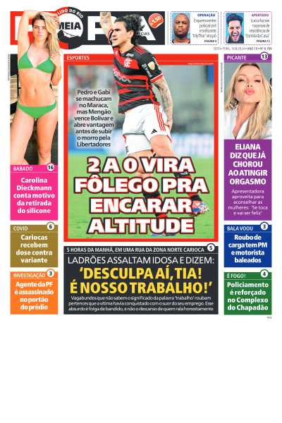 MEIA HORA - Edição de 16 de Agosto de 2024