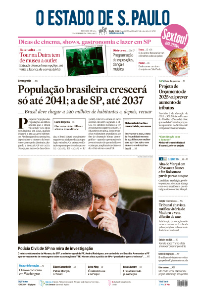 Estadão - Edição de 23 de Agosto de 2024