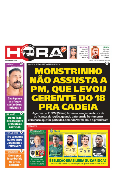 Meia Hora - Edição de 24 de agosto de 2024