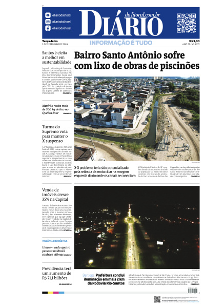 Diário do Litoral - Edição de 03 de Setembro de 2024