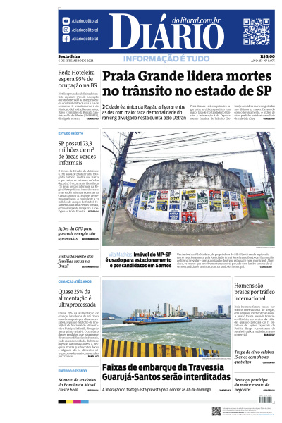 Diário do Litoral - Edição de 06 de Setembro de 2024
