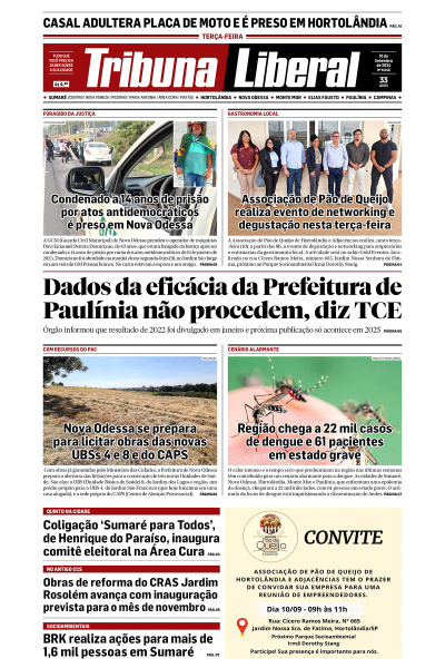 Tribuna Liberal - Edição de 10 de Setembro de 2024