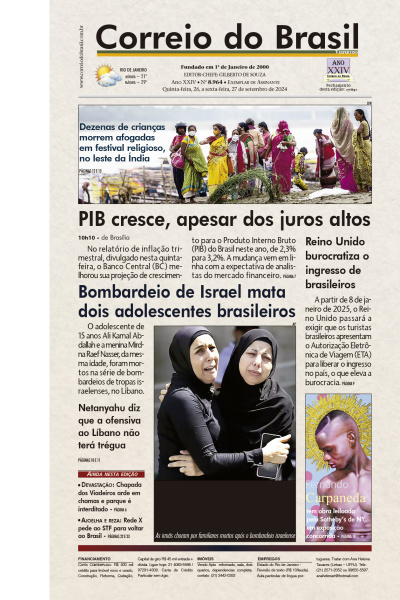 Correio do Brasil - Edição de 27 de Setembro de 2024