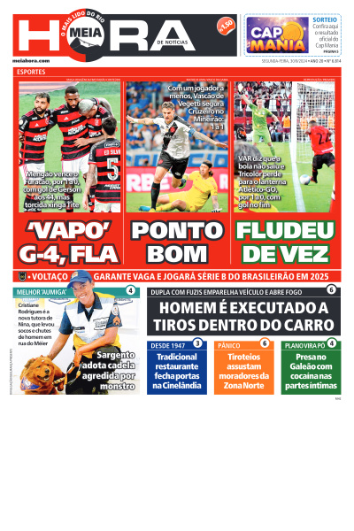 MEIA HORA - Edição de 30 de Setembro de 2024